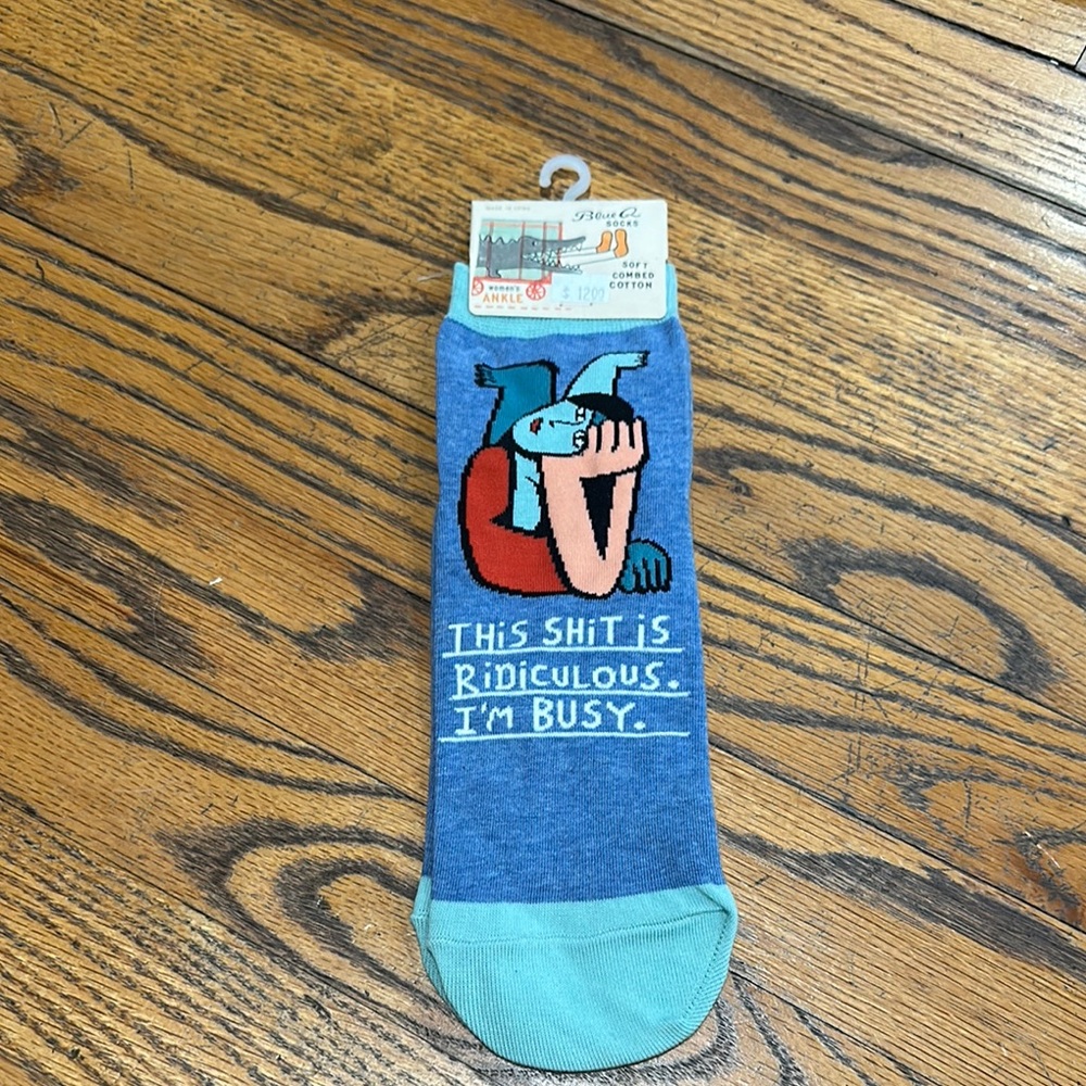 Blue Q This Shit is Ridiculous Ankle Socks